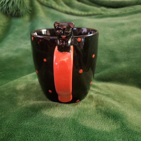 Global Design connections mug Halloween  cat pumpkin 14 OZ - Picture 2 of 6